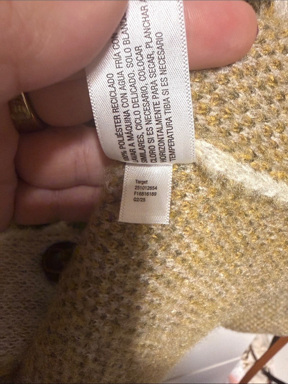Woolrich Cream and Mustard Floral Button-Front Cardigan - Picture 4 of 5